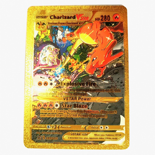 Pacote Cartas Pokémon 20 Unidades Sem Repetição Douradas Tcg
